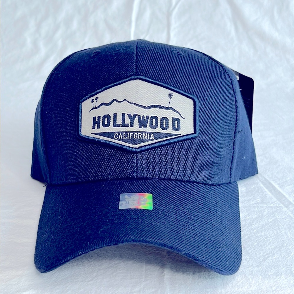 Original HOLLYWOOD California Navy Baseball Cap Hat New